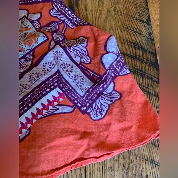 Free people halter top shirt blouse handkerchief bandanna boho hippie bohemian - Picture 4 of 8